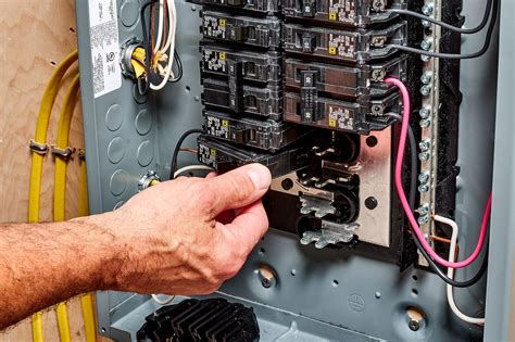 how to install electrical breaker box|installing new breaker in box.